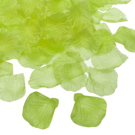 PATIKIL 人工バラの花びら 1000個のフェイクフラワーシルクペタル装飾用品 よいな夜の結婚式パーティーイベントデコレーション用 緑