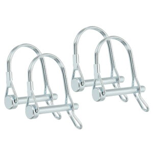 PATIKIL シャフトロックピンWイヤ1/4x1-3/4" 4個セットセーフティカプラーピンPTOピンラウンドアーチワイヤリテーナーおよび農業トレーラートラ ックボート牽引用(6x45mm)