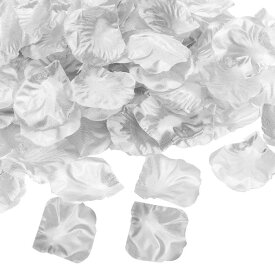 PATIKIL 人工バラの花びら 1000個のフェイクフラワーシルクペタル装飾用品 よいな夜のウェディングパーティーイベントデコレーション用 シルバー