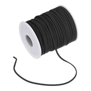 M METERXITY フェイクスエードレザーコード 50ヤード2.6mmフラットスエードレザーレース フェイクレザーコード ジュ エリーメイキング/ DIYハンドメイドクラフト/ネックレス/ブレスレット用のス