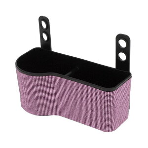 TUCKBOLD 車用ゴミ箱 ポータブル フロントシート用 ゴミ箱 ピンク 1個 7.5インチ 長さ 3.2インチ 幅 3.5インチ 高さ プラスチック