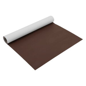 A ABSOPRO 自己粘着性のあるレザー補修パッチ 強い粘着力 39"x11.8" レザー補修テープ PVCフェイクレザー レッドブラウン 1枚