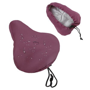 BULLSPANN 自転車 サドルカバー 防水 シートカバー 日晒し劣化防止 クロスバイク ロードバイク マウンテンバイク 自転車カバー 210Dオックスフォード素材 パープル