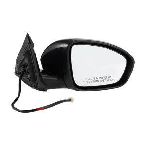 Motoforti 日産に対応アル ティマ2019-2023用の右側ドアミラー交換サイドビューミラーアセンブリー。963016CA0A番 ブラック 3ピン電動ミラー調整 手動折りたたみ 非加熱ミラーガラス