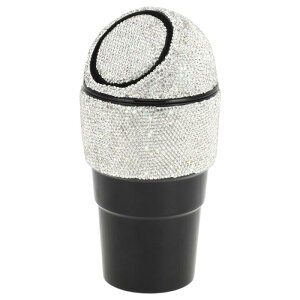 TUCKBOLD 車用ゴミ箱 ポータブル フロントシートに対応用 ゴミ箱 ホワイト 1個 3.9インチ 長さ 2.8インチ 幅 8.3インチ 高さ ABS ラインストーン