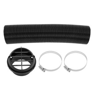 TUCKBOLD 車トラックRVバスバンボートカーヒーターダクトキットカーヒーターダクトパイプホースセットヒーターパイプエアベントアウトレットカバークランプ75mm ID 100cm Max l