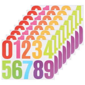 M METERXITY 12�V�[�g �����X�e�b�J�[ 4" �r�j�[��0-9���ȔS���h���ԍ��X�֎󂯔ԍ��X�e�b�J�[ �� �Ŕ� �Z���p �r�j�[���n�E�X�i���o�[[120�� �J���t��]