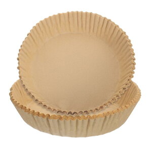 50個 オイルエアフライヤーペーパーライナー7.87 "丸形使い捨て不粘着エアフライヤーペーパーライナーシリコンオイルコーティング電子レンジオーブン蒸し焼き焼き揚げポータブル