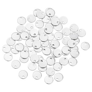 �t���b�g�Ȋۂ��X�^���s���O�^�O�y���_���g�`�� �[�� 120��6mm���a - �l�b�N���X�C�������O�W�� �G���[���C�L���O�p�̌��t��304�X�e�����X�X�`�[�����^���`�� �[���i�V���o�[�j