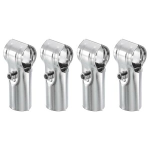 4Pcs �e�B�[�p�C�v�N�����v�R�l�N�^ 1"�i25mm�jOD�p�C�v���[���R�[�i�[�t�B�b�e�B���O�R�l�N�^201�X�e�����X�X�`�[���`�F�[�������N�t�F���X�N�����v�t�F���X�肷��DIY�v���W�F�N�g�p
