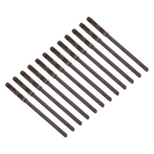 12個 浮かぶ棚ブ ラケット 金属製 隠れた棚サポートブ ラケット0.4" x 5.7" 目に見えない棚ブ ラケット 浮かぶ木製棚用 ネジ付き(茶色)