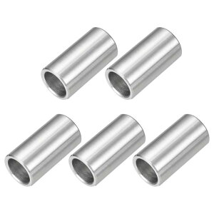 5個 ステンレススペーサー 12mm 内径×16mm 外径×30mm 長さ304ステンレススチールブッシングネジスタンドオフねじなしラウンドスペーサー 1/2"またはM12 ネジボルトナット用