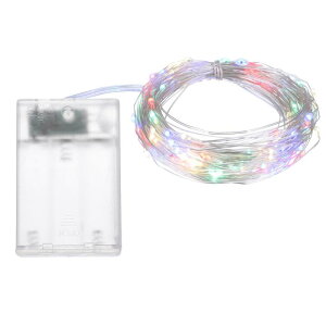 LEDフェアリーライト電池式100 LED 32.8フィートマルチカラーライトミニ防水銅線ティンクルバルクライトDIYホームウェディングクリスマスパーティー装飾