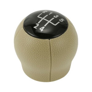 TUCKBOLD オペルに対応アストラ用5速マニュアルギアシフトノブ | フロントオートモーティブギアボックススティックシフターレバーノブ ブラックベージュプラスチック 1個