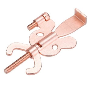 PATIKIL ポータブルセキュリティドアロック 1個 調節可能 バタフライホテルドアロック装置 収納バッグ付き 安全性向上 旅行 ホテル 自宅 アパート用 ローズ金色