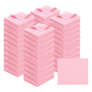 PATIKIL アイグラスマイクロファイバークリーニングクロス 7"x6" 200パック グラスクリーニングクロス ソフトワイプ スクリーンクロス カメラレンズ アイグラス スクリーン 個別ビニールポーチ