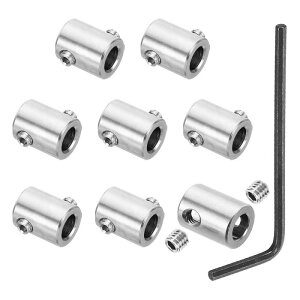 PATIKIL 6mm�z�[�����C���[���[�v�N���b�v�Z�b�g 8�Z�b�g304�X�e�����X�X�`�[���_�u���z�[�����b�N�P�[�u���N�����v�N���b�v M5�Z�p�X�N�����[�X�p�i�t�� �P�[�u���t�B�b�e�B���O�p �V���o�[1