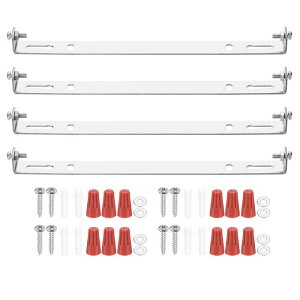 PATIKIL 170mm (6.69") ユニバーサルライト取り付け スタンドキット 4セットライトクロスバーてんじょうライトプレート 壁ライトてんじょうライトペンダントシャンデリア用ネジ付き