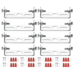 PATIKIL 55mm (2.17") ユニバーサルライト取り付け スタンドキット 8セットライトクロスバーてんじょうライトプレート 壁ライトてんじょうライトペンダントシャンデリア用ネジ付き