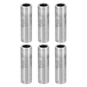 PATIKIL M8スチールスペーサー 6個のメタルスペーサー スチール8.2mm ID x 12mm OD x 40mm Lカーボンスチールスペーサースクリュースタンドオフラウンド 5/16"またはM8スクリューボルト用