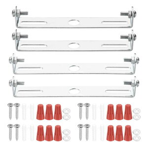 PATIKIL 105mm(4.13"), 115mm(4.53") ユニバーサルライト取り付け スタンドキット 4セットライトクロスバーてんじょうライトプレート 壁ライトてんじょうライトペンダントシャンデリア用ネジ付き