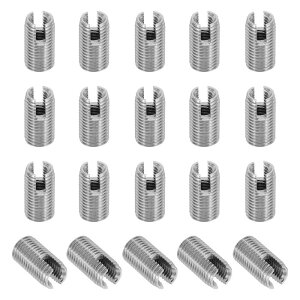 PATIKIL �Z���t�^�b�s���O�X���b�h�C���T�[�g 20�� M4 x M6.5 x 12mm 303�X�e�����X�|�X���b�h�A�_�v�^�[���f���[�T�[�X���b�g�t���X�N�����[�C���C���T�[�g�i�b�g�X���[�u