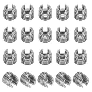 PATIKIL �Z���t�^�b�s���O�X���b�h�C���T�[�g 20�� M6 x M9 x 8mm 303�X�e�����X�|�X���b�h�A�_�v�^�[���f���[�T�[�X���b�g�t���X�N�����[�C���C���T�[�g�i�b�g�X���[�u