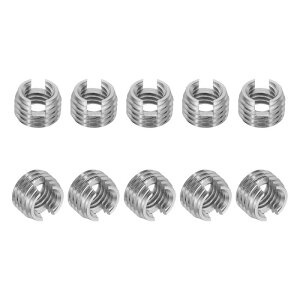 PATIKIL �Z���t�^�b�s���O�X���b�h�C���T�[�g 10�� M8 x M12 x 8mm 303�X�e�����X�|�X���b�h�A�_�v�^�[���f���[�T�[�X���b�g�t���X�N�����[�C���C���T�[�g�i�b�g�X���[�u