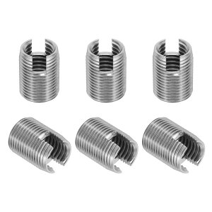 PATIKIL �Z���t�^�b�s���O�X���b�h�C���T�[�g 6�� M14 x M18 x 24mm 303�X�e�����X�X�`�[���X���b�h�A�_�v�^�[���f���[�T�[�X���b�g�t���X�N�����[�C���C���T�[�g�i�b�g�X���[�u