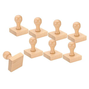 PATIKIL 45mm �X�^���v�E�b�h�X�N�G�A�n���h�� 8�p�b�N�̖ؐ��m�u�X�^���v�}�E���g�����o���v�� �X�^���v���DIY�N���t�g�X�N�� �b�v�u�b�L���O�p ���F