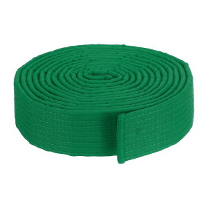 PATIKIL テコンドーカラ ーランキングベルト 40 mm x 3.2 M ポリエステル 格闘技 柔道 空手帯 コーチ指導練習用 緑