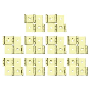ダブルアクションヒンジ 折りたたみスクリーン 10個 2.13" ダブルスイングヒンジ レトロスタイル 270度回転 スクリーンドアヒンジ 金色