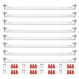 PATIKIL 180mm (7.09") ユニバーサルライト取り付け スタンドキット 8セットライトクロスバーてんじょうライトプレート 壁ライトてんじょうライトペンダントシャンデリア用ネジ付き