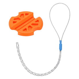 ケーブル牽引グリ ップ ワイヤーメッシュプーラーソックスグリ ップ 滑り止め シングルヘッド 亜鉛メッキスチール ワイヤーグリ ップネットカバー スムーズ 4-6 mmケーブル用 0.3 M シルバー