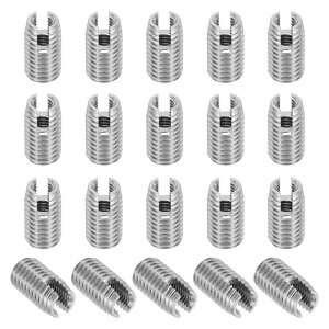 PATIKIL �Z���t�^�b�s���O�X���b�h�C���T�[�g 20�� M6 x M10 x 18mm 303�X�e�����X�X�`�[���X���b�h�A�_�v�^�[���f���[�T�[�X���b�g�t���X�N�����[�C���C���T�[�g�i�b�g�X���[�u