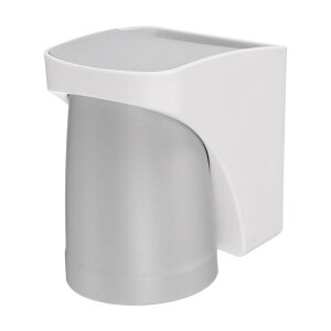 マグネット歯ブ ラシホルダー 直径7.5 cmのカップ付き 歯磨き粉オーガナイザー 歯ブ ラシホルダー 2合1 壁掛け歯ブ ラシスタンド 家庭 バスルーム ファミリー用 グレー