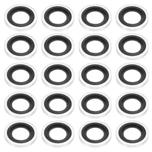 PATIKIL G1/8 �Z���t�Z���^�[�����V�[���K�X�P�b�g 20�� NBR ���������V�[�����b�V���[ �����ԗp���b�V���[ �@�B �z�� �V�����_�[�C���p