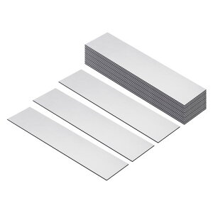 PATIKIL 8"x2" 空白ネームプレート 20パック カスタムエングレーブネームプレート レク タングル レー ザーエングレービング 空白 パーソナライズドネームプレート オフィスデスク DIY ペイント