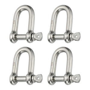 PATIKIL �X�N�����[�s���V���b�N��8mm 5/16 660lb 4��316�X�e�����X�| D�V���b�N���C�m�O���[�h�`�F�[�����C���[���[�v���O�p �V���o�[