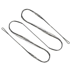 PATIKIL リカーブボウストリング アーチェリーボウストリング交換用 14 ストランド ロングボウストリング ユニバーサルアーチェリー用具用 黒 AMO 62 " (実際は 58 ")