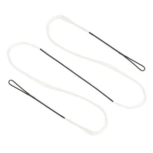 PATIKIL リカーブボウストリング アーチェリーボウストリング交換用 14 ストランド ロングボウストリング ユニバーサルアーチェリー用具用 ホワイト AMO 60 " (実際は 56 ")