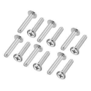 PATIKIL ���E���h�w�b�h�˂� 32����M6-1 x 28mm 304�X�e�����X�X�`�[��18-8�t���X���b�h �}�V���˂��Ƌ�˂��R�l�N�^�{���g