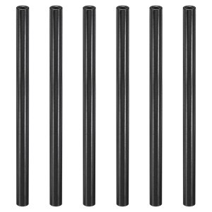 PATIKIL M3 アルミスペーサー 6個のメタルスペーサーアルミニウム3 mm ID x 6mm OD x 100mm L スレッドスペーサースクリュースタンドオフラウンド RCカー ドローン マザーボード用 黒色