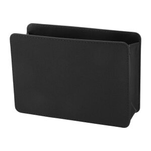 INFINAUTO 車用ゴミ箱 車のドア バックシート 7.9インチ 長さ 2.8インチ 幅 5.5インチ 高さ オートゴミ箱 フォーレザー ブラック ハンギング