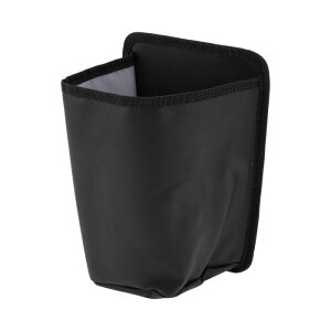 INFINAUTO 車用ゴミ箱 フロントシート 6.7インチ 長さ 4.7インチ 幅 9.8インチ 高さ オートトラッシュビン フォーレザー ブラック ハンギング