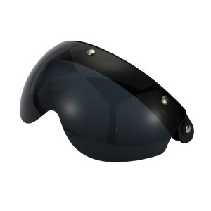 Partuto 1pc ユニバーサル モーターサイクル フェイスシールド - モーターサイクル ヘルメット用 バイザー 交換用 アンチUV - レジン ディープ ブラック