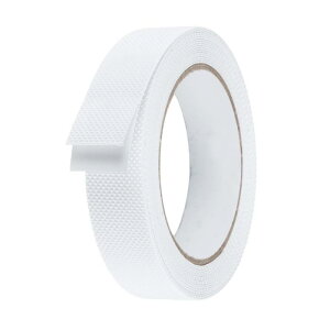 非グリッドテープ 1" x 16.5フィート 防水チェック柄防滑スキ ッドテープ PEVA自己粘着裏地付き 階段踏板 ハードウッドフロア 屋内外用ステップ ホワイト