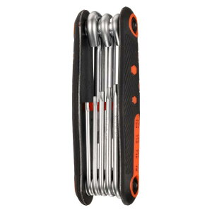 8個セットの折りたたみ式六角レンチ T9 - T40 トルクスターCr-V鋼製ポータブル六角キー ラバーハンドル付き 基本的な家庭用修理 自転車 機械メンテナンス DIY