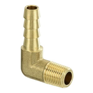 �^�J�z�[�X�o�[�u�G���{�[�t�B�b�e�B���O1/4" Barbx1/8" N PT���X90�x�^�J�o�[�u�p�C�v�t�B�b�e�B���O�i���R����C�p�j