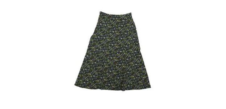 楽天市場】Allegra K aラインスカート ひざ丈 花柄 リーブプリント  